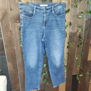 Athleta Women Cropped Blue Jeans Size 14